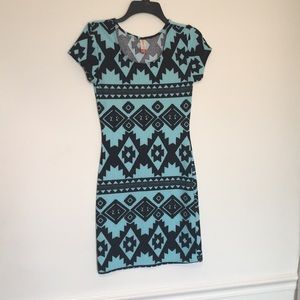 **3 for $12**  No Boundaries Aztec Dress